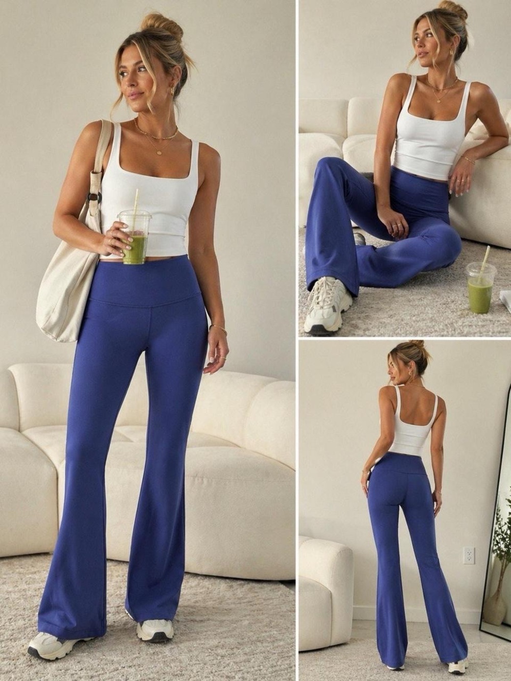 Lululemon Women's Groove Nulu Super-High-Rise Blue Flared Pant Size 6